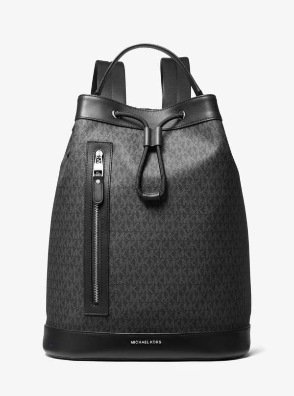 Damske Batohy Michael Kors Hudson Logo Čierne - Kabelky Michael Kors Sleva | AJOHP-1360
